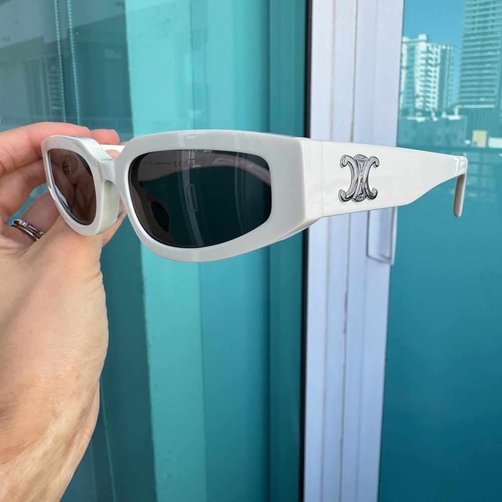 Celine Sunglasses White frames
